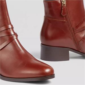 LK Bennett Alba Leather Strap Detail Ankle Boots